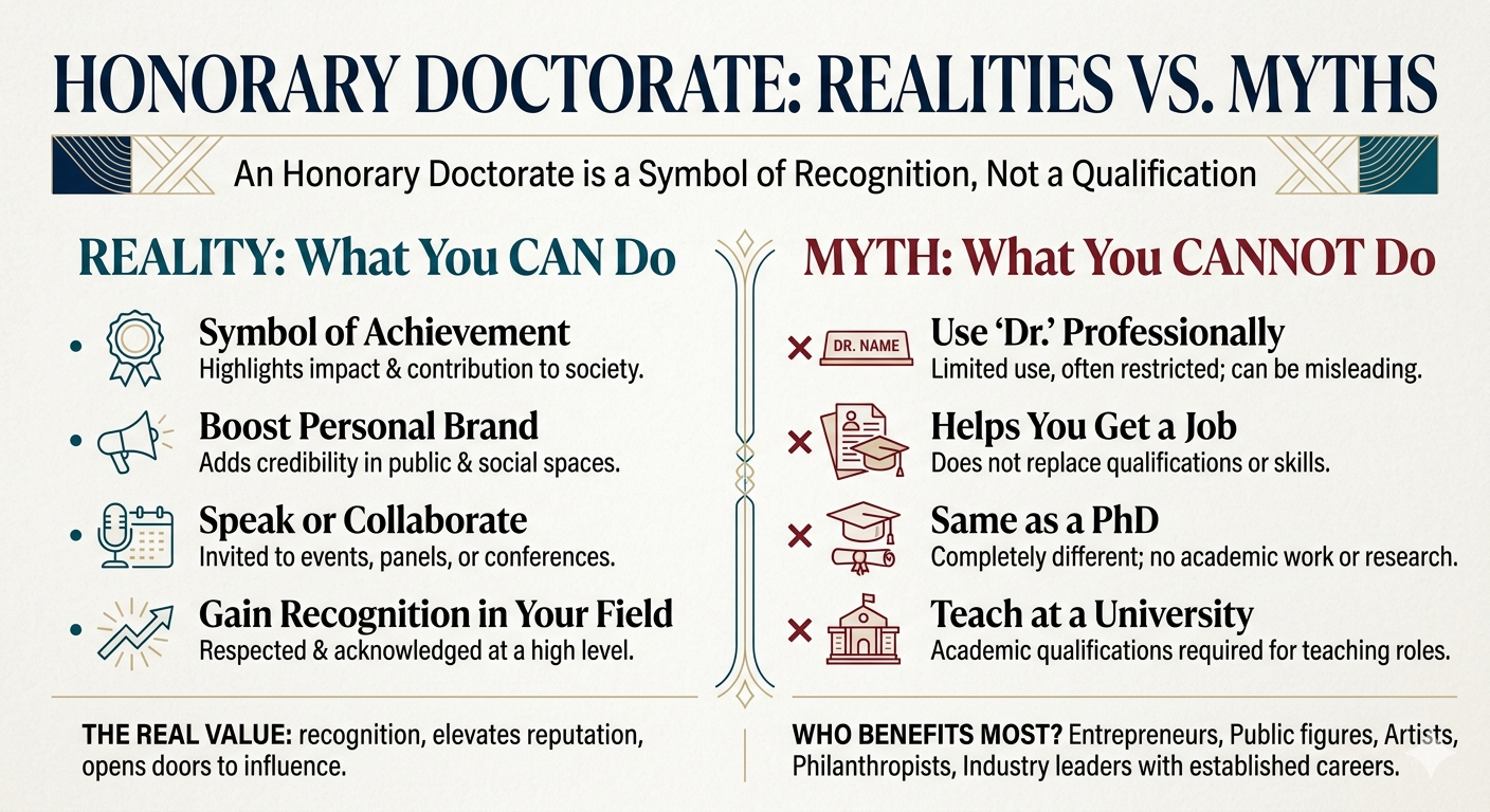 What Can You Do with an Honorary Doctorate? Realities vs. Myths