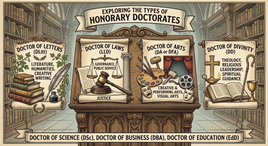 What Is an Honorary Doctorate? Types Explained (Letters, Laws, Arts, Divinity)