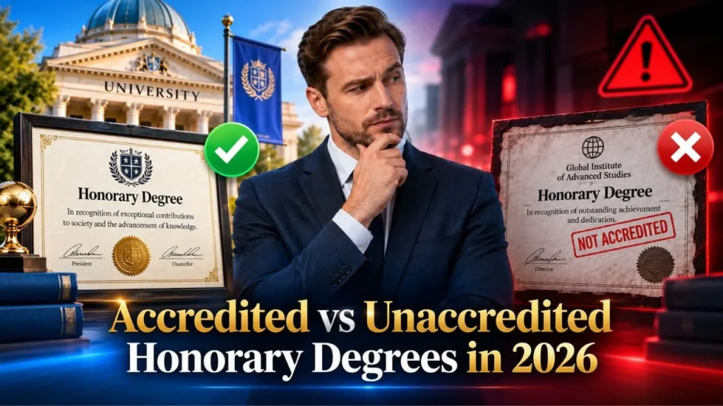 accredited vs unaccredited honorary degrees