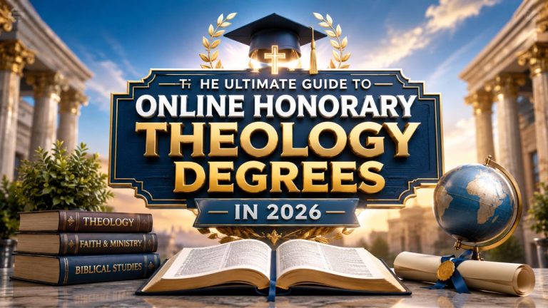The Ultimate Guide to Online Honorary Theology Degrees in 2026